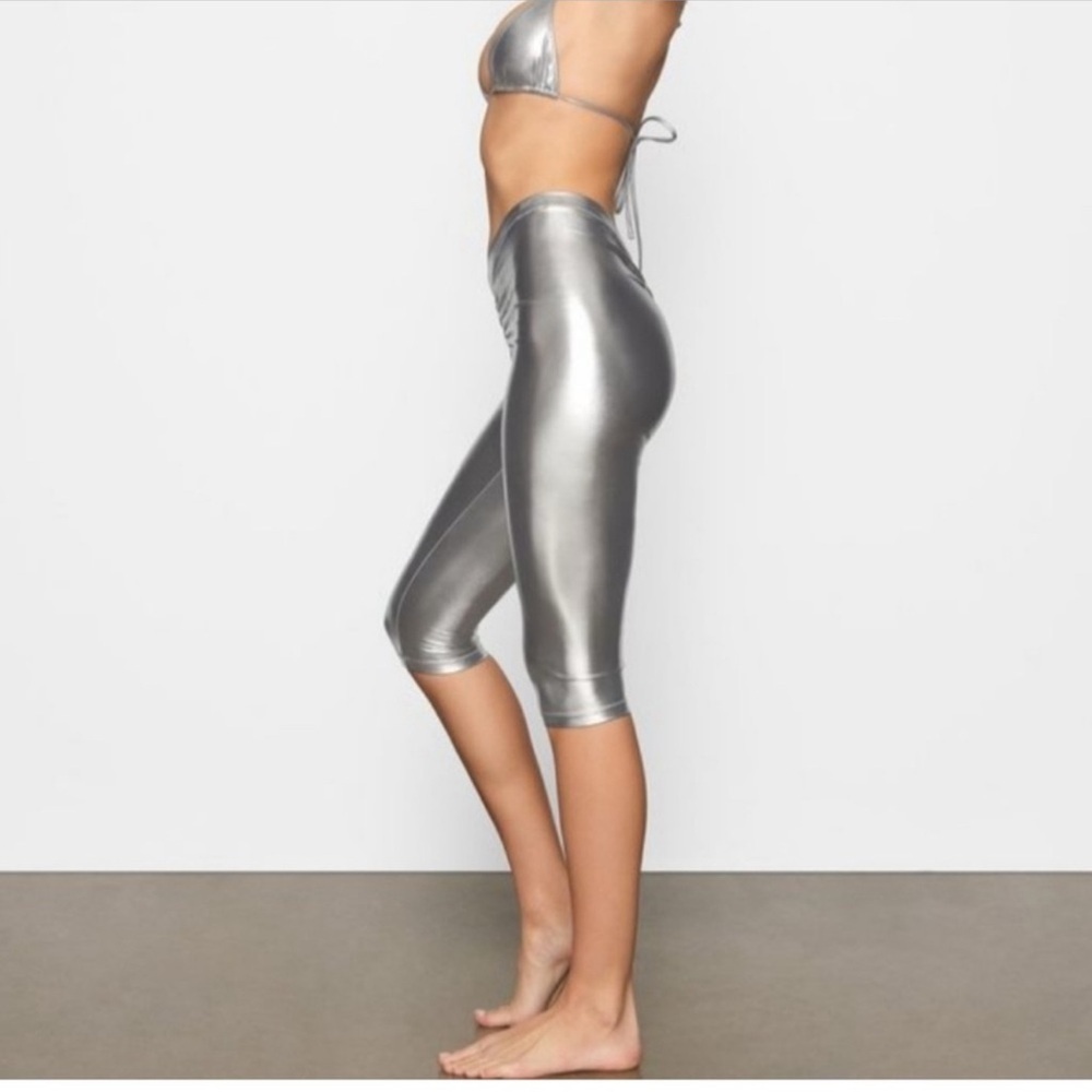 SKIMS metallic swim v waist pant 3X - Picture 2 of 3